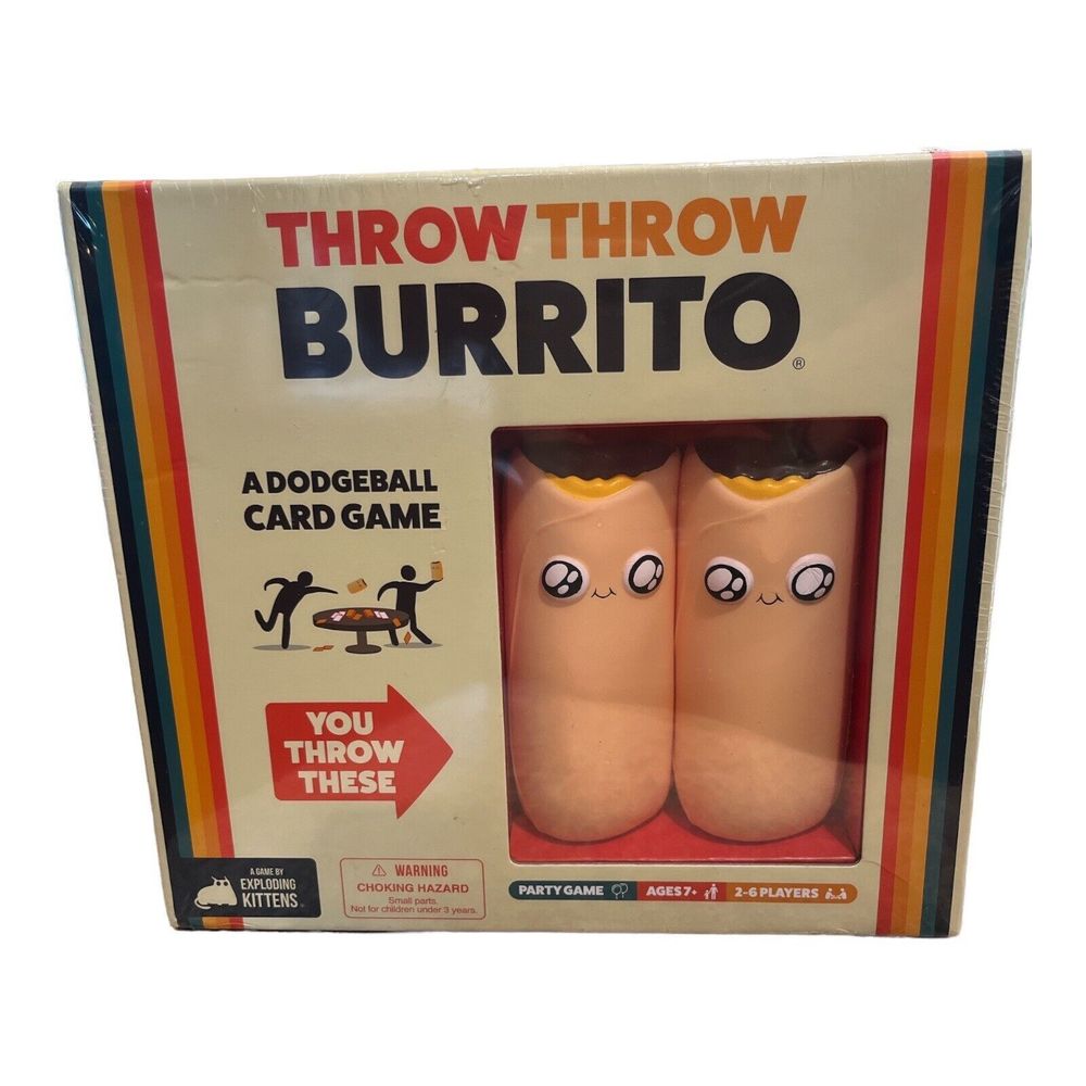 Throw Throw Burrito by Exploding Kittens A Dodgeball Card Game Brand NEW